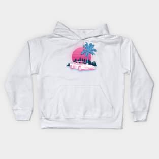 Miami Vice Testarossa Kids Hoodie